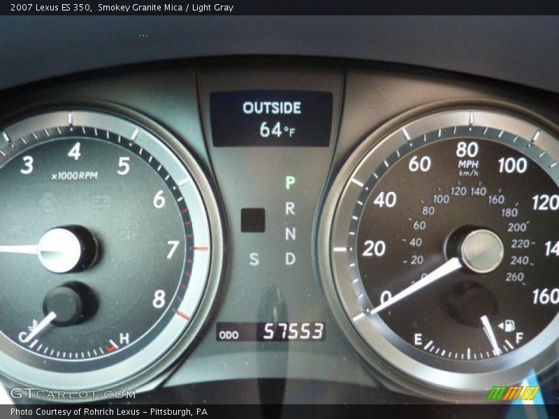 Smokey Granite Mica / Light Gray 2007 Lexus ES 350