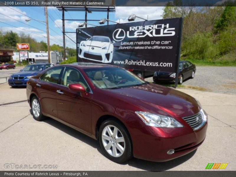 Royal Ruby Red Metallic / Cashmere 2008 Lexus ES 350