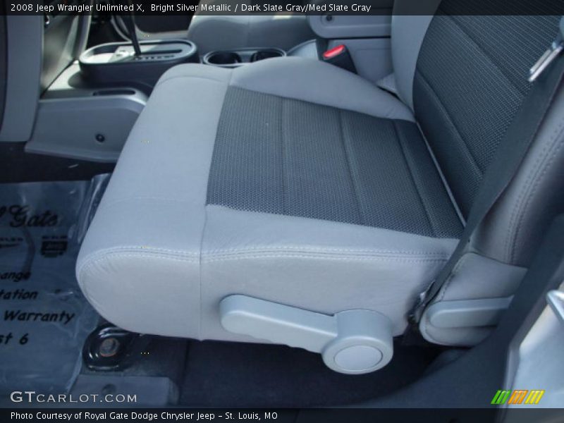 Bright Silver Metallic / Dark Slate Gray/Med Slate Gray 2008 Jeep Wrangler Unlimited X