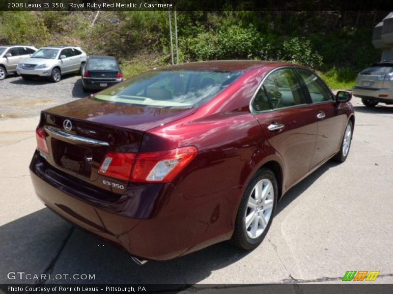 Royal Ruby Red Metallic / Cashmere 2008 Lexus ES 350