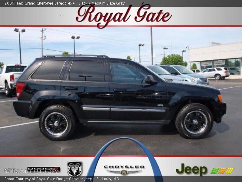 Black / Medium Slate Gray 2006 Jeep Grand Cherokee Laredo 4x4