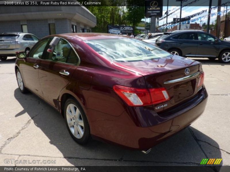 Royal Ruby Red Metallic / Cashmere 2008 Lexus ES 350
