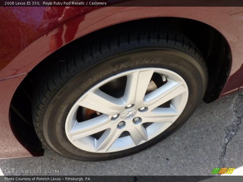 Royal Ruby Red Metallic / Cashmere 2008 Lexus ES 350