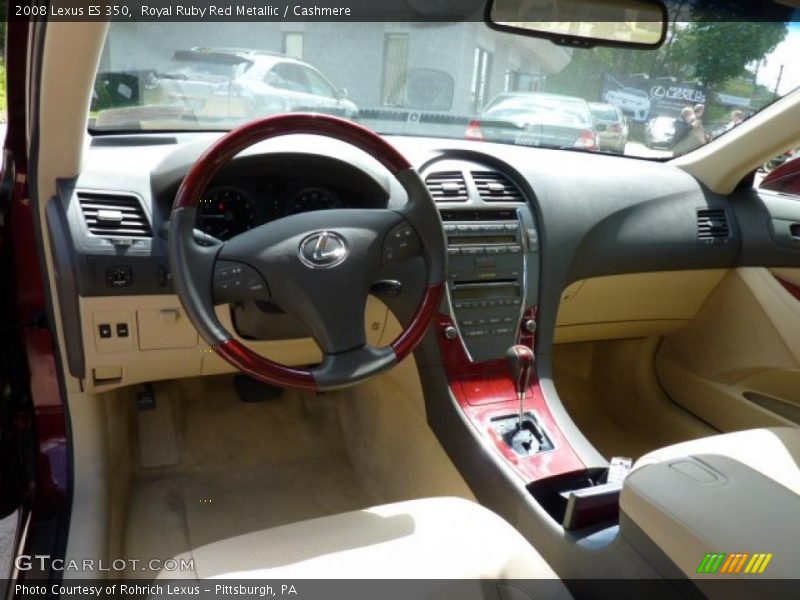 Royal Ruby Red Metallic / Cashmere 2008 Lexus ES 350