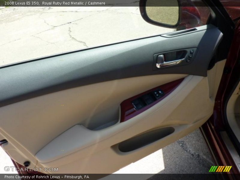 Royal Ruby Red Metallic / Cashmere 2008 Lexus ES 350