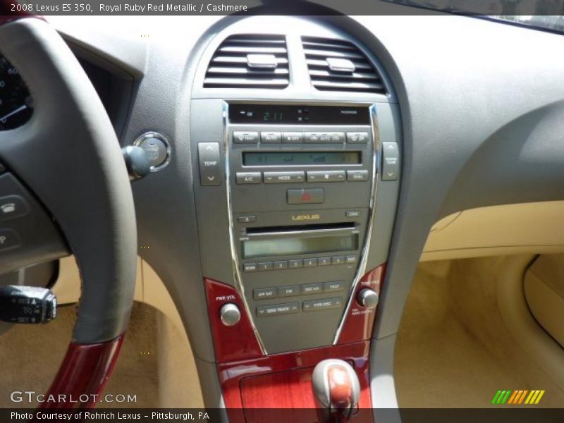 Royal Ruby Red Metallic / Cashmere 2008 Lexus ES 350