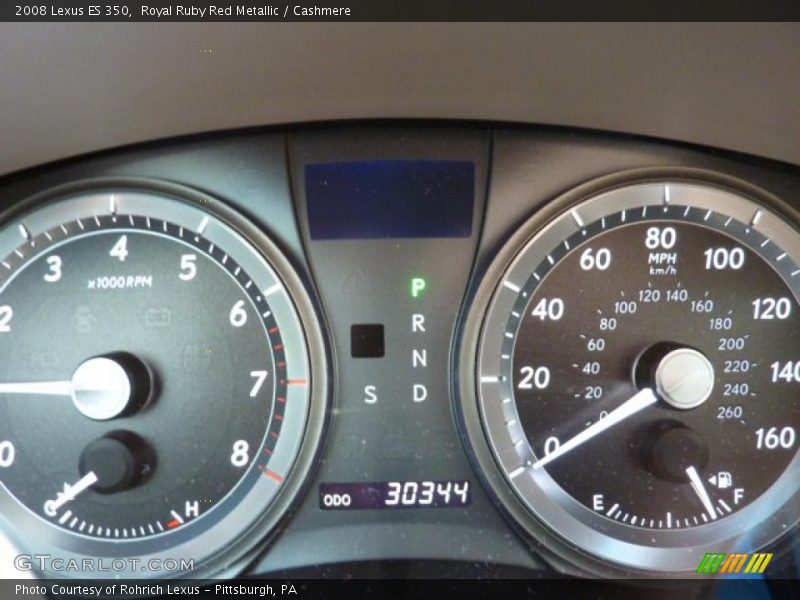 Royal Ruby Red Metallic / Cashmere 2008 Lexus ES 350