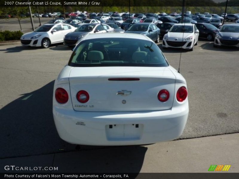 Summit White / Gray 2007 Chevrolet Cobalt LS Coupe