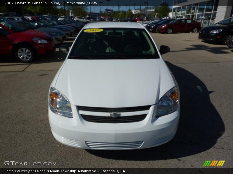 Summit White / Gray 2007 Chevrolet Cobalt LS Coupe