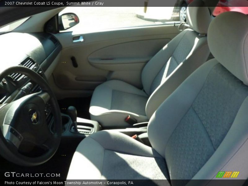 Summit White / Gray 2007 Chevrolet Cobalt LS Coupe