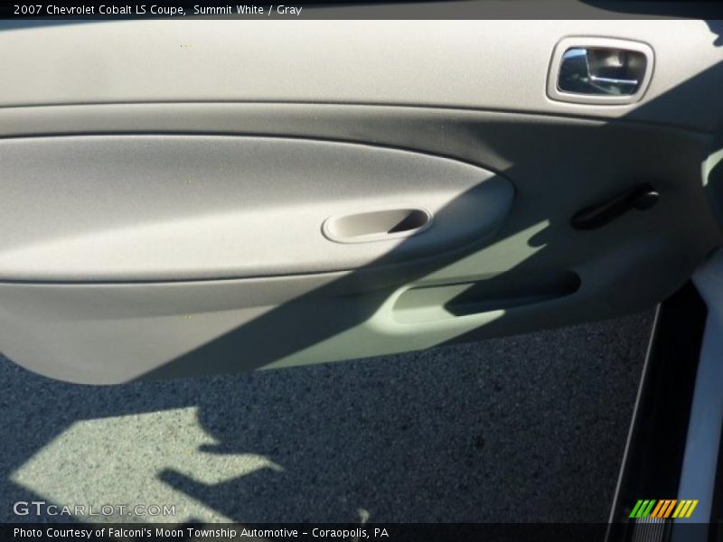 Summit White / Gray 2007 Chevrolet Cobalt LS Coupe