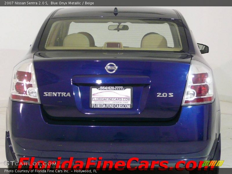 Blue Onyx Metallic / Beige 2007 Nissan Sentra 2.0 S