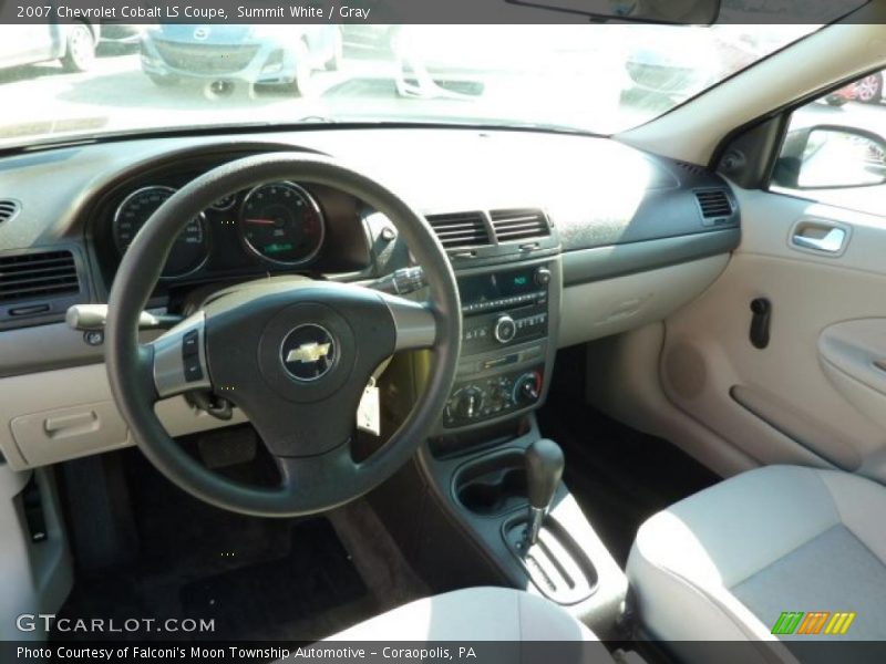 Summit White / Gray 2007 Chevrolet Cobalt LS Coupe