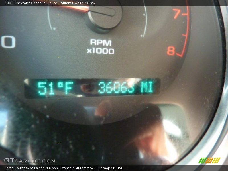 Summit White / Gray 2007 Chevrolet Cobalt LS Coupe