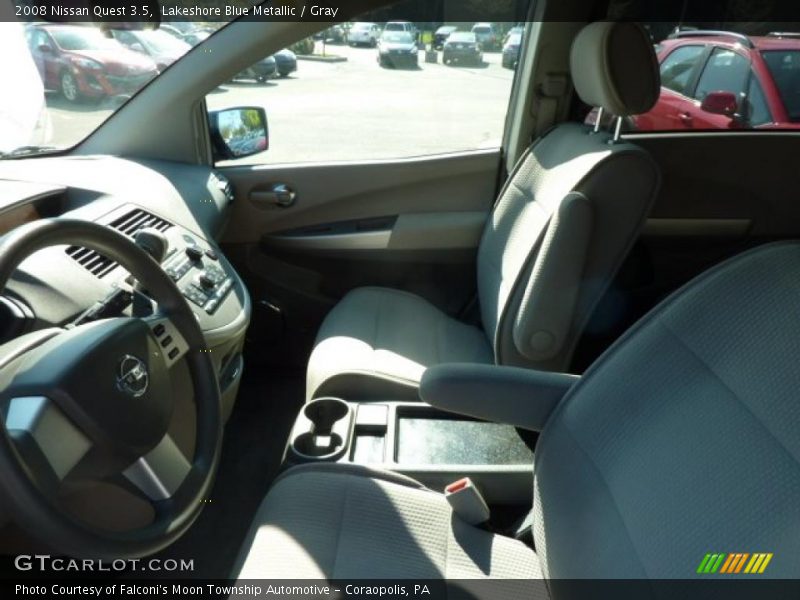Lakeshore Blue Metallic / Gray 2008 Nissan Quest 3.5