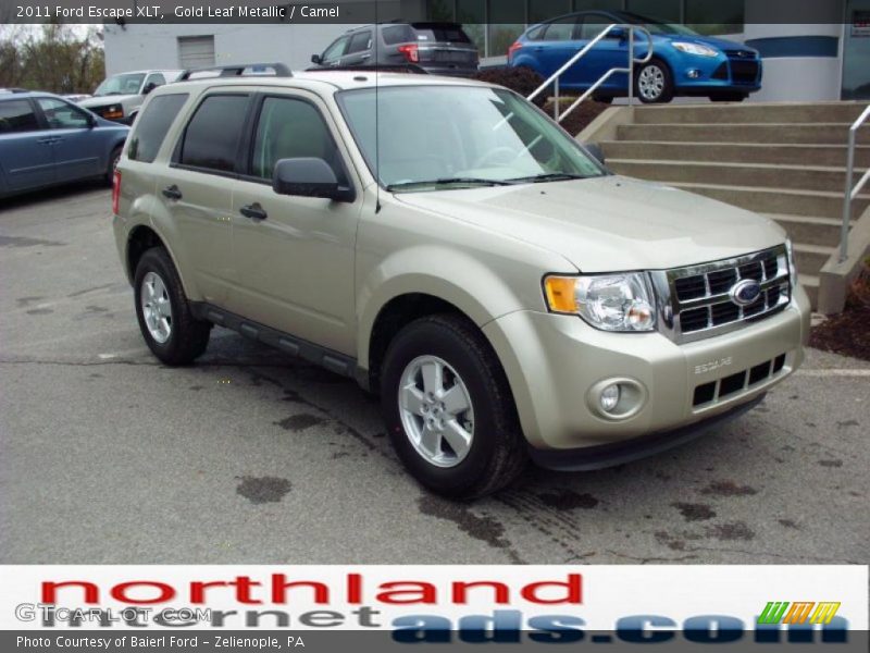 Gold Leaf Metallic / Camel 2011 Ford Escape XLT