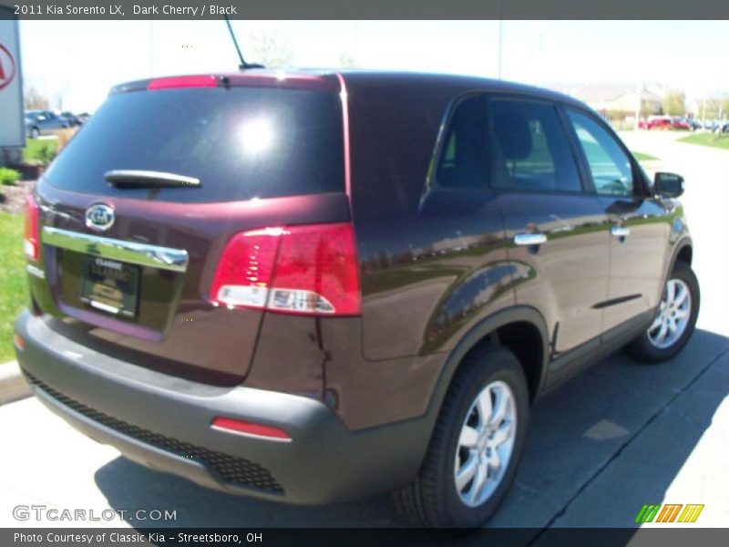 Dark Cherry / Black 2011 Kia Sorento LX