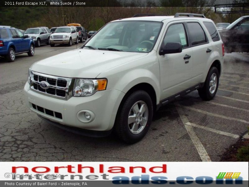 White Suede / Stone 2011 Ford Escape XLT