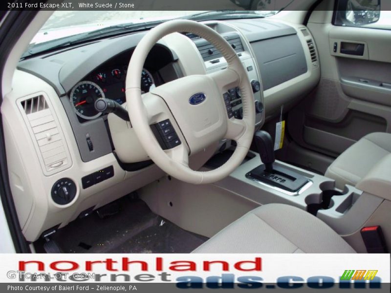 White Suede / Stone 2011 Ford Escape XLT