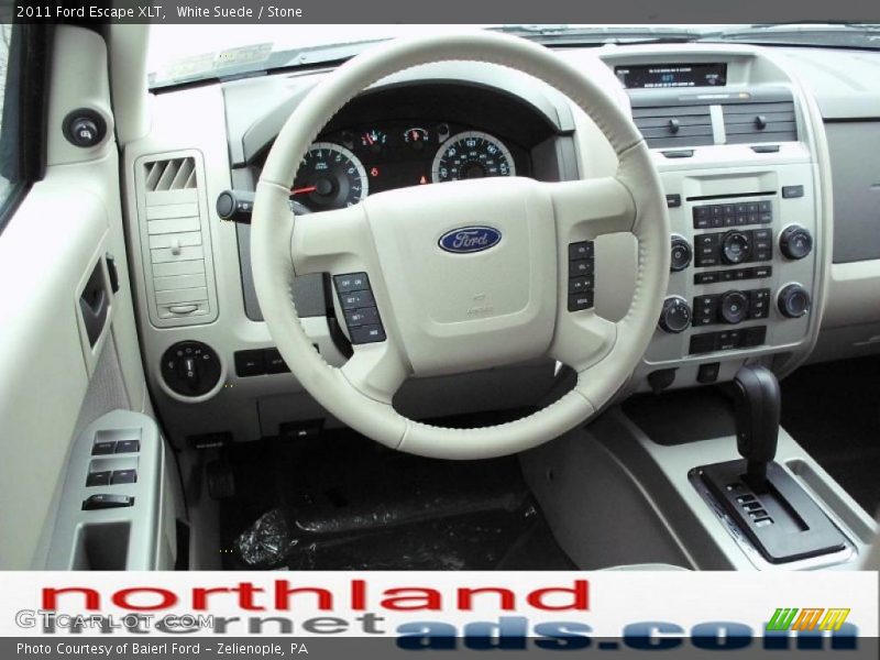 White Suede / Stone 2011 Ford Escape XLT