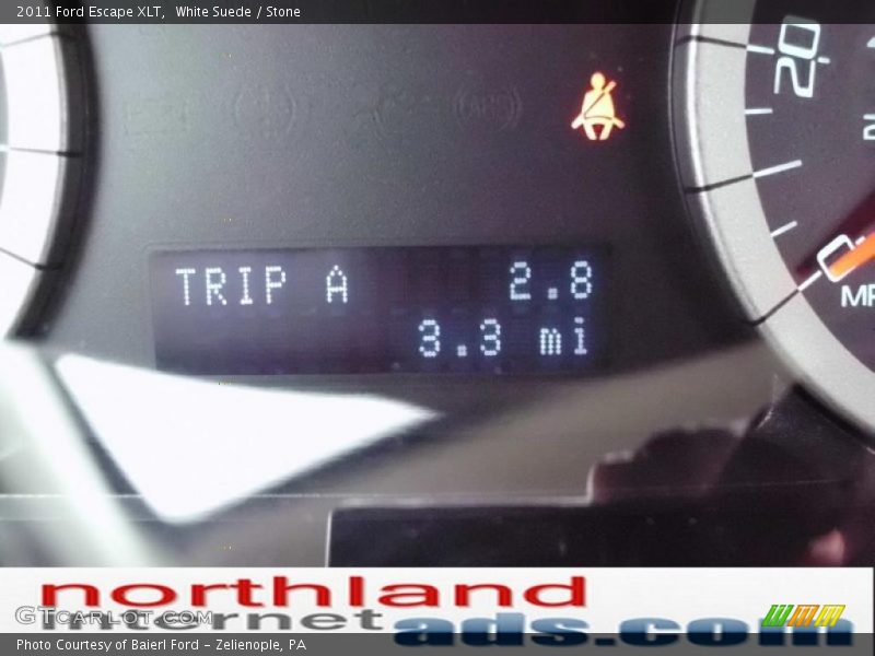 White Suede / Stone 2011 Ford Escape XLT