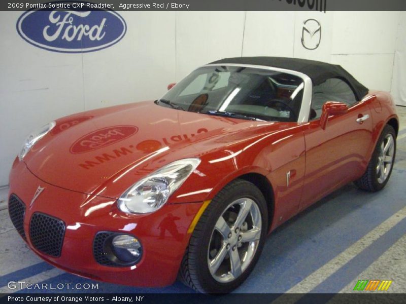 Aggressive Red / Ebony 2009 Pontiac Solstice GXP Roadster