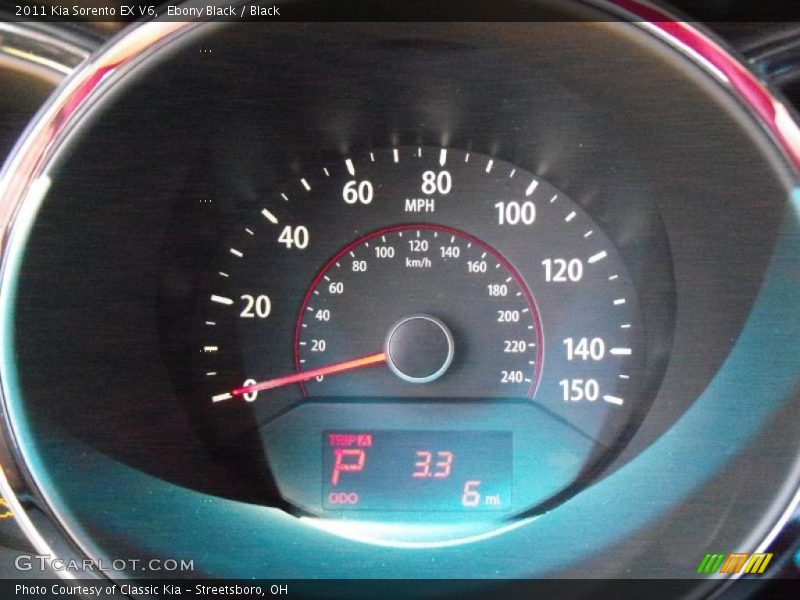 Ebony Black / Black 2011 Kia Sorento EX V6