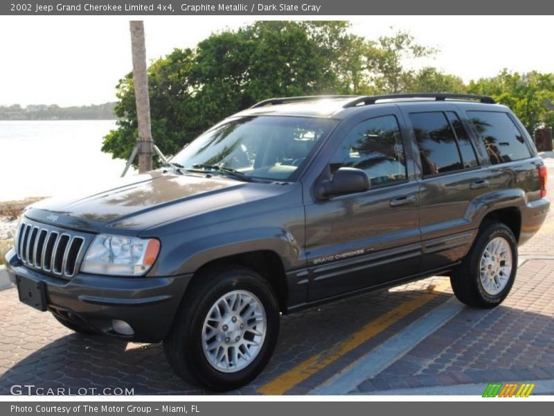 Graphite Metallic / Dark Slate Gray 2002 Jeep Grand Cherokee Limited 4x4