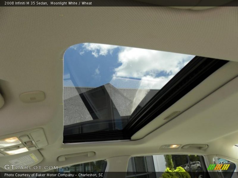 Moonlight White / Wheat 2008 Infiniti M 35 Sedan