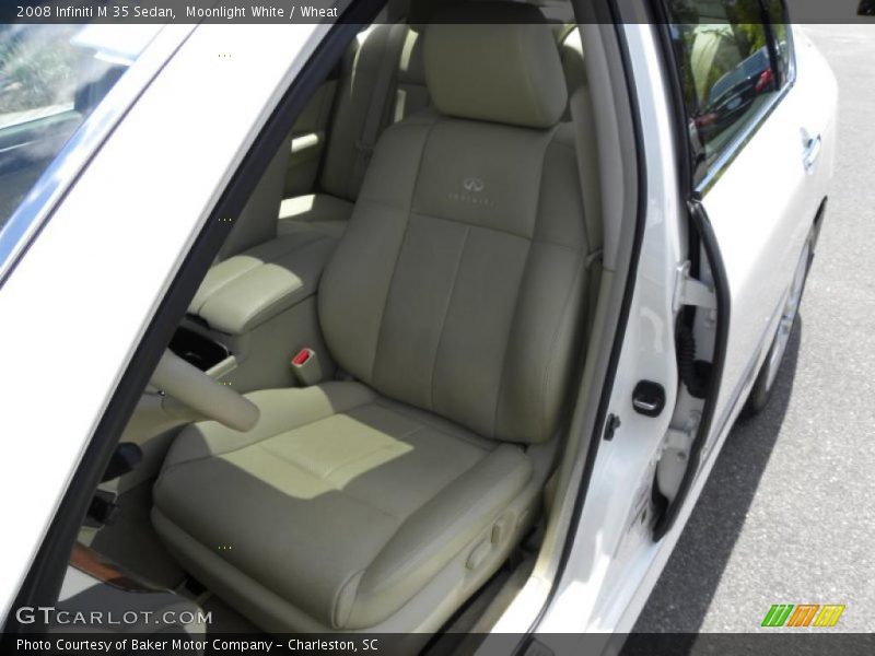 Moonlight White / Wheat 2008 Infiniti M 35 Sedan