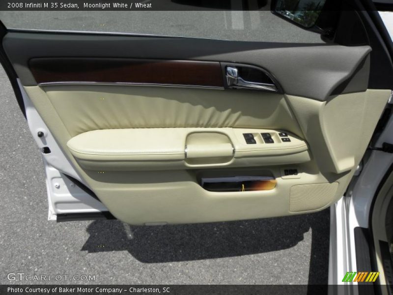 Moonlight White / Wheat 2008 Infiniti M 35 Sedan