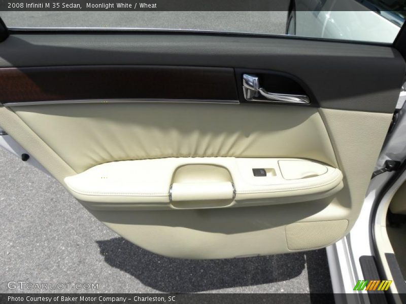 Moonlight White / Wheat 2008 Infiniti M 35 Sedan