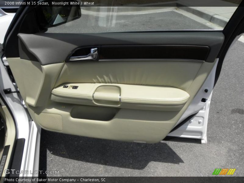 Moonlight White / Wheat 2008 Infiniti M 35 Sedan