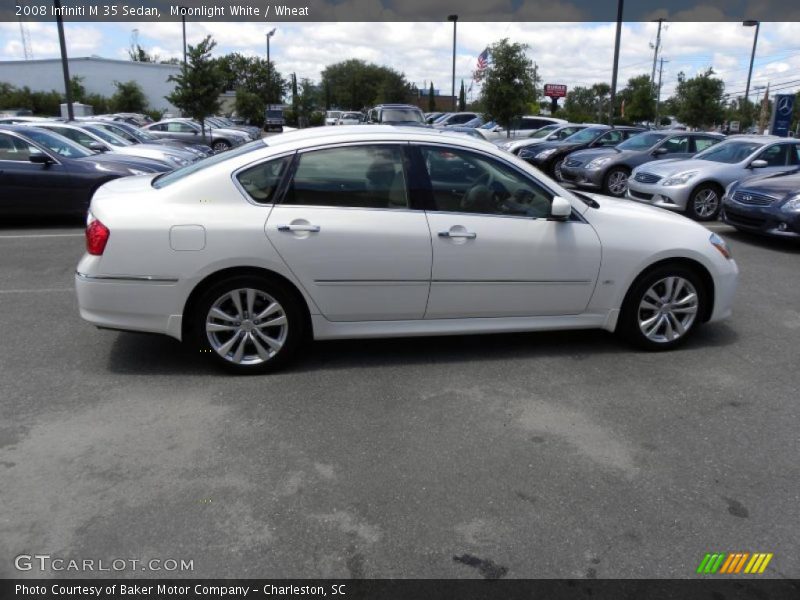 Moonlight White / Wheat 2008 Infiniti M 35 Sedan