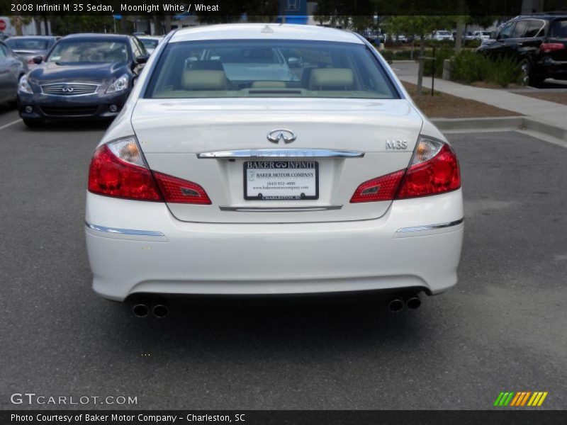 Moonlight White / Wheat 2008 Infiniti M 35 Sedan