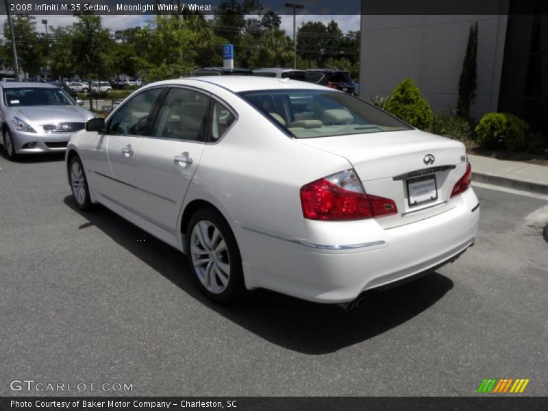 Moonlight White / Wheat 2008 Infiniti M 35 Sedan