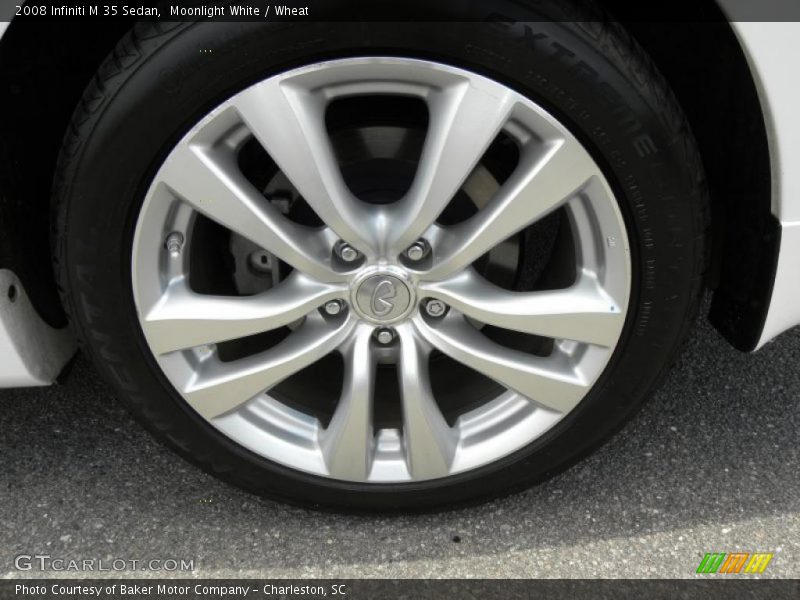Moonlight White / Wheat 2008 Infiniti M 35 Sedan