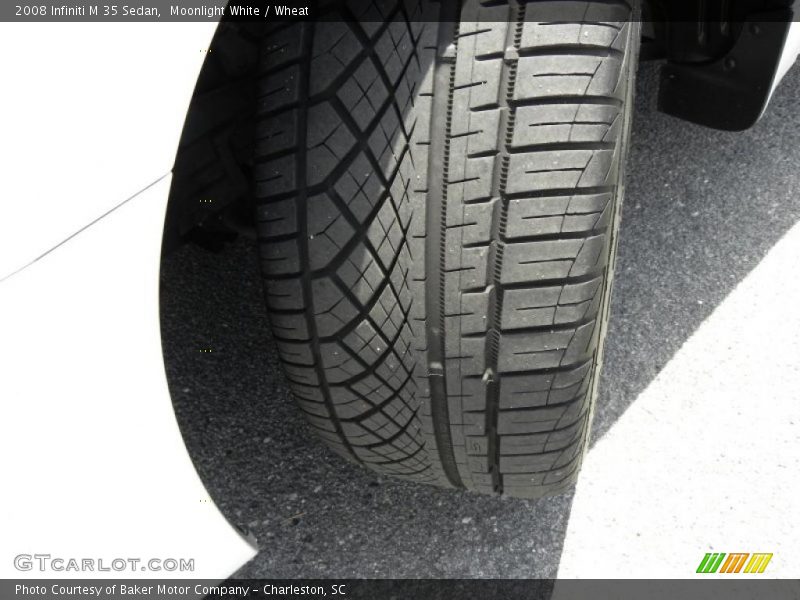 Moonlight White / Wheat 2008 Infiniti M 35 Sedan