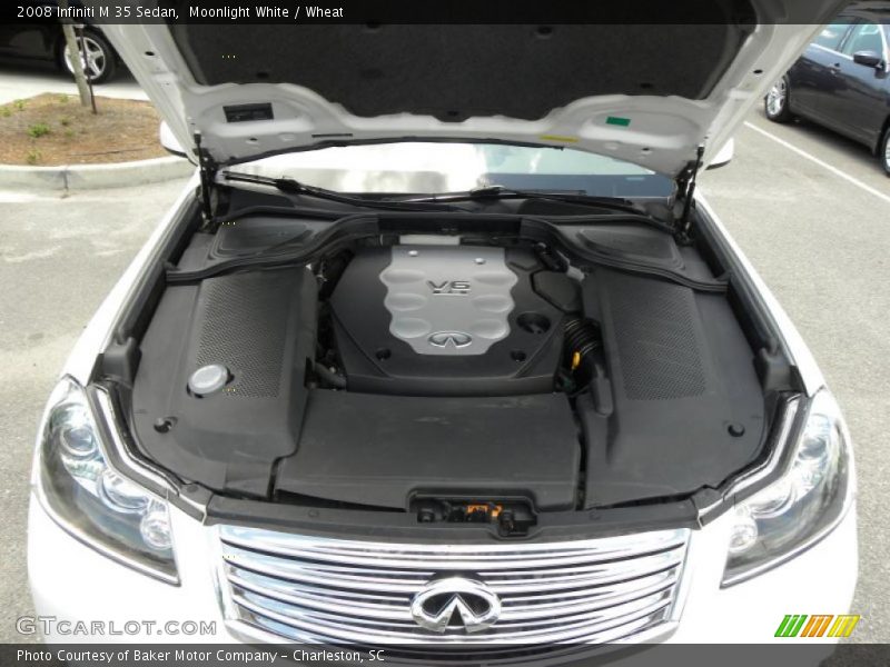 Moonlight White / Wheat 2008 Infiniti M 35 Sedan