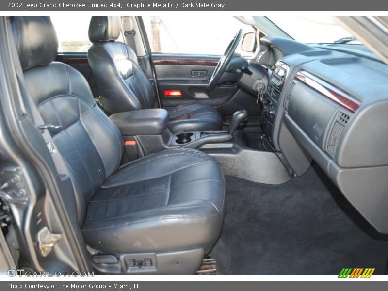 Graphite Metallic / Dark Slate Gray 2002 Jeep Grand Cherokee Limited 4x4