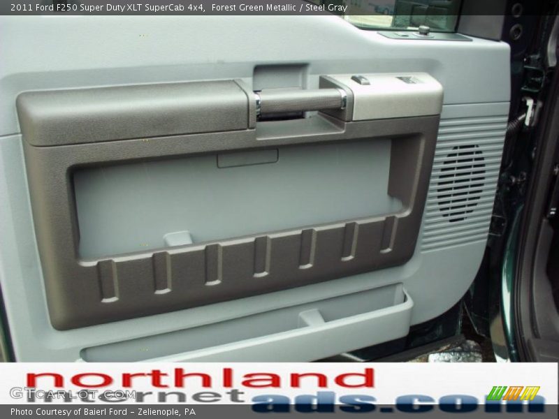 Forest Green Metallic / Steel Gray 2011 Ford F250 Super Duty XLT SuperCab 4x4