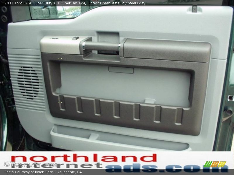 Forest Green Metallic / Steel Gray 2011 Ford F250 Super Duty XLT SuperCab 4x4