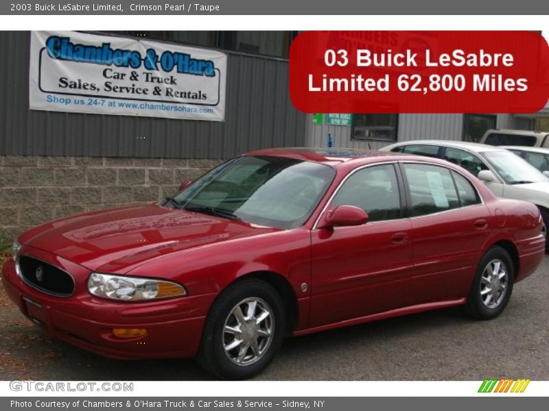 Crimson Pearl / Taupe 2003 Buick LeSabre Limited