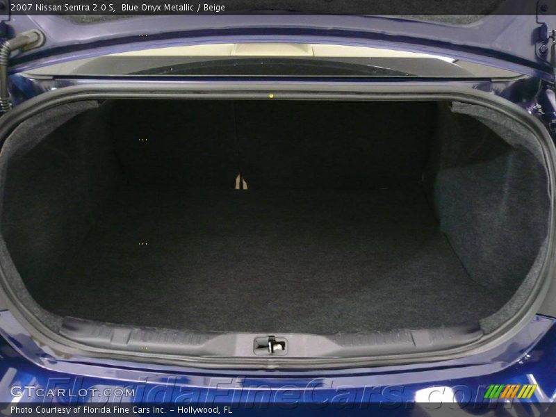 Blue Onyx Metallic / Beige 2007 Nissan Sentra 2.0 S