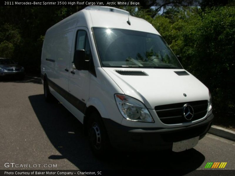Arctic White / Beige 2011 Mercedes-Benz Sprinter 3500 High Roof Cargo Van