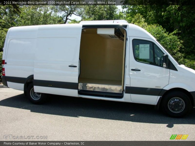 Arctic White / Beige 2011 Mercedes-Benz Sprinter 3500 High Roof Cargo Van