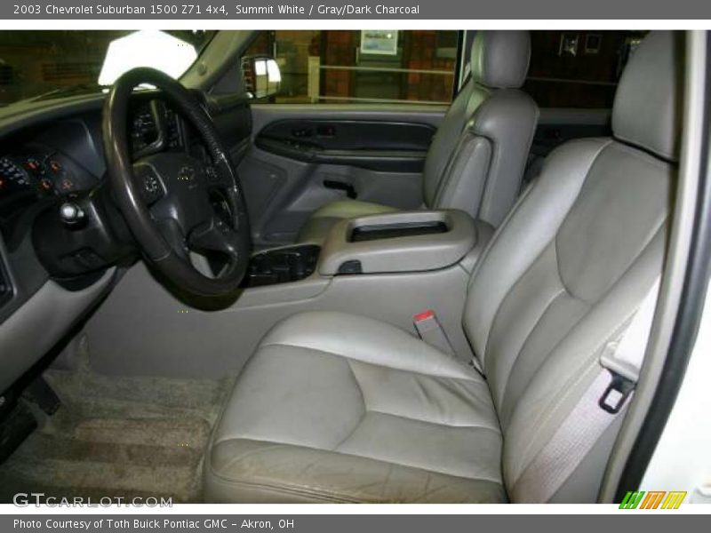 Summit White / Gray/Dark Charcoal 2003 Chevrolet Suburban 1500 Z71 4x4