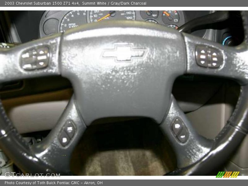 Summit White / Gray/Dark Charcoal 2003 Chevrolet Suburban 1500 Z71 4x4