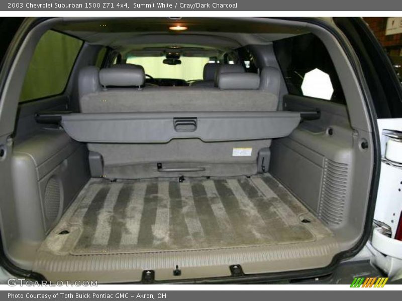 Summit White / Gray/Dark Charcoal 2003 Chevrolet Suburban 1500 Z71 4x4