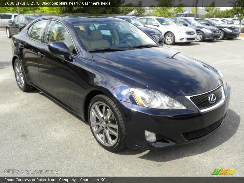 Black Sapphire Pearl / Cashmere Beige 2008 Lexus IS 250